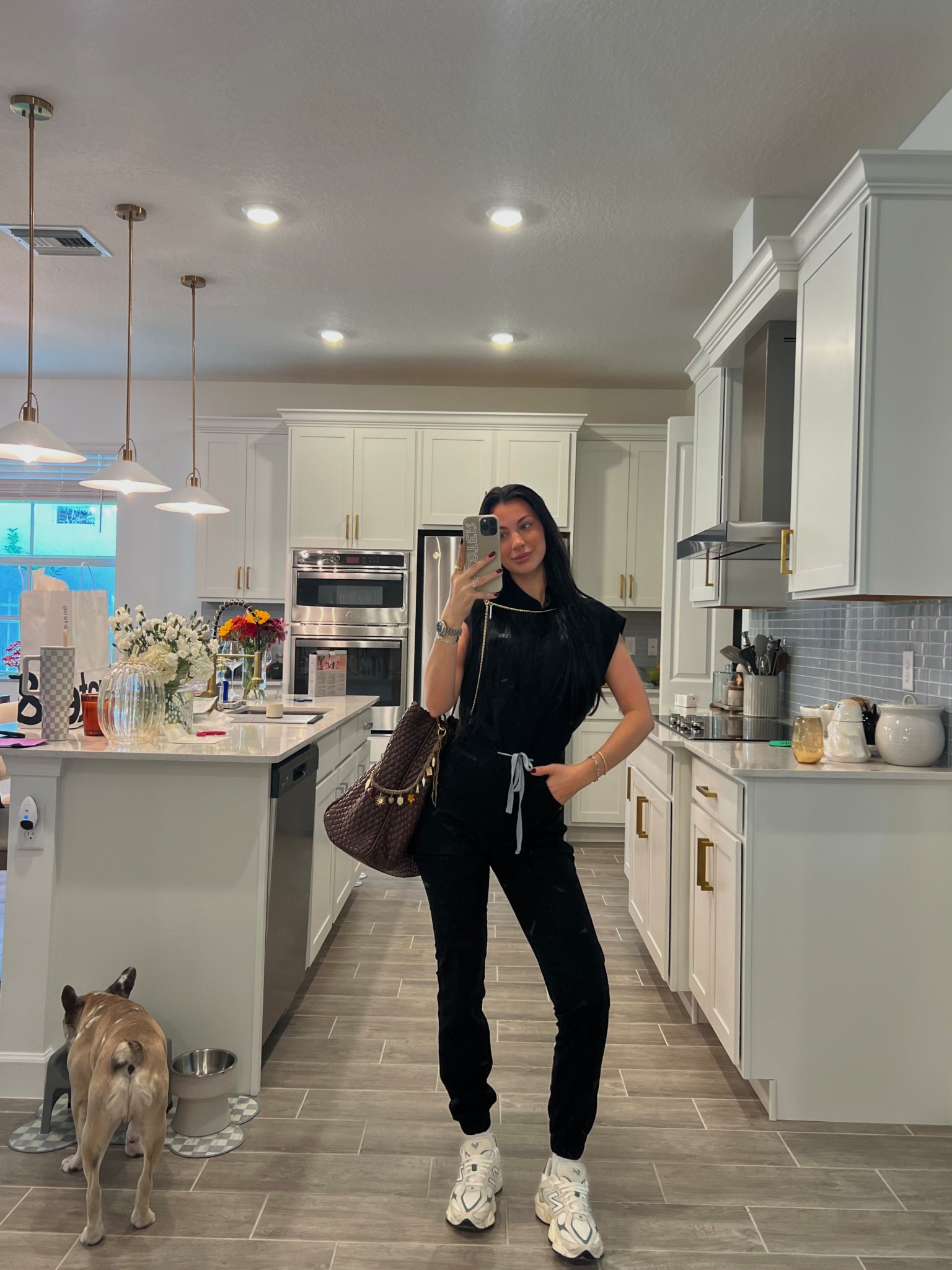 Work OOTD 🖤💉 (linked multiple colors of my sneakers because limited sizes!!!)