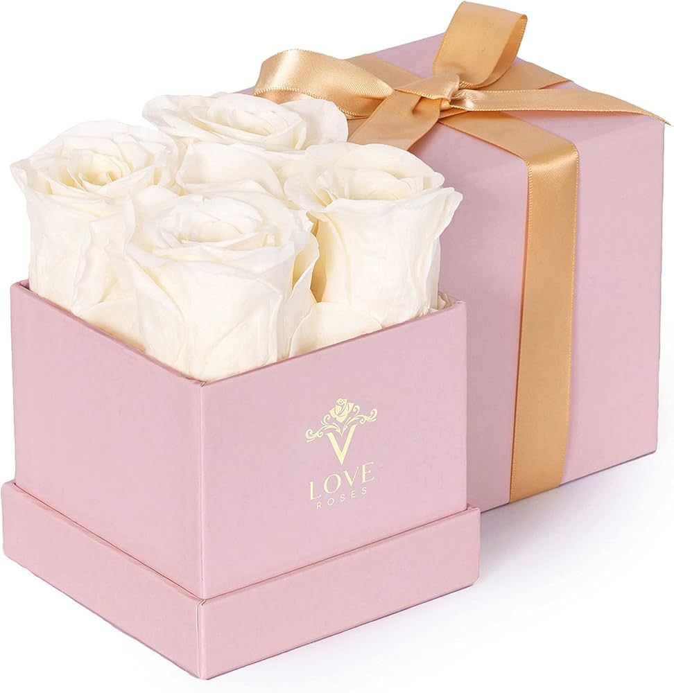 VLove® Forever Preserved Roses in a Box | Real Roses That Last Over A Year | Naturally Preserved... | Amazon (US)