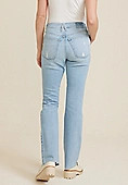 Goldie Blues™ Light High Rise Cheeky Slim Boot Jean | Maurices