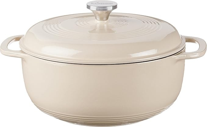 Lodge Essential Enamel Cast Iron Dutch Oven - Perfect for Bread Baking, Braising, Marinating & Sl... | Amazon (US)