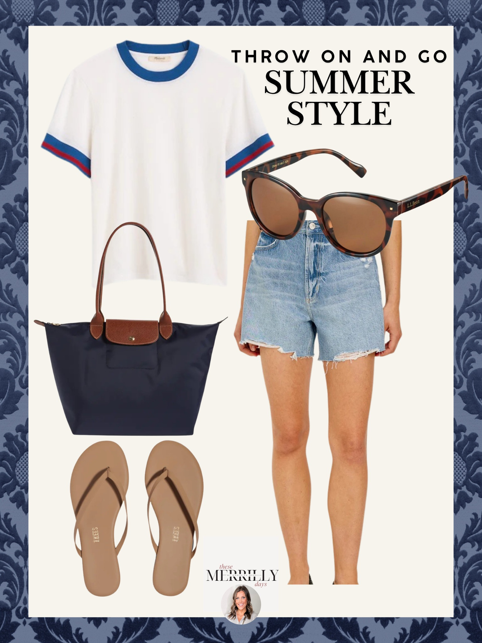 Love this outfit and the subtle red white and blue perfect for Memorial Day for the Fourth of July! Thesemerrillydays @Madewell outfit ideas causal summer outfits Memorial Day outfit inspo Fourth of July outfit ideas red white and blue outfit idea 

#LTKSeasonal #LTKdayinmylife #LTKootd