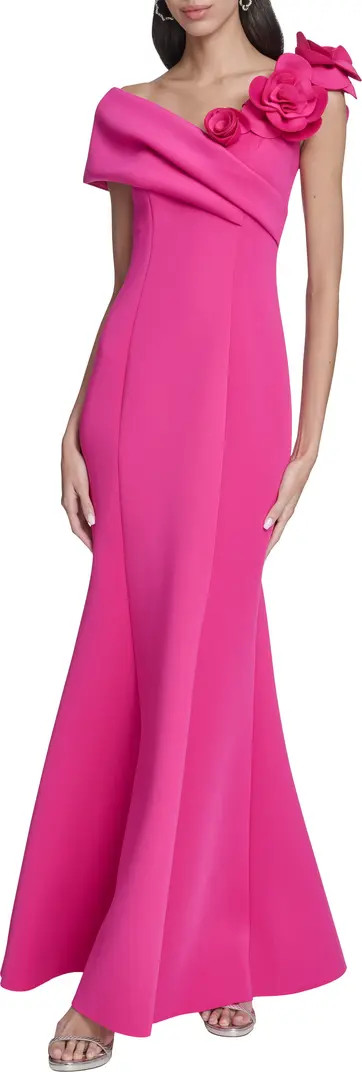 Floral Off the Shoulder Mermaid Gown | Nordstrom