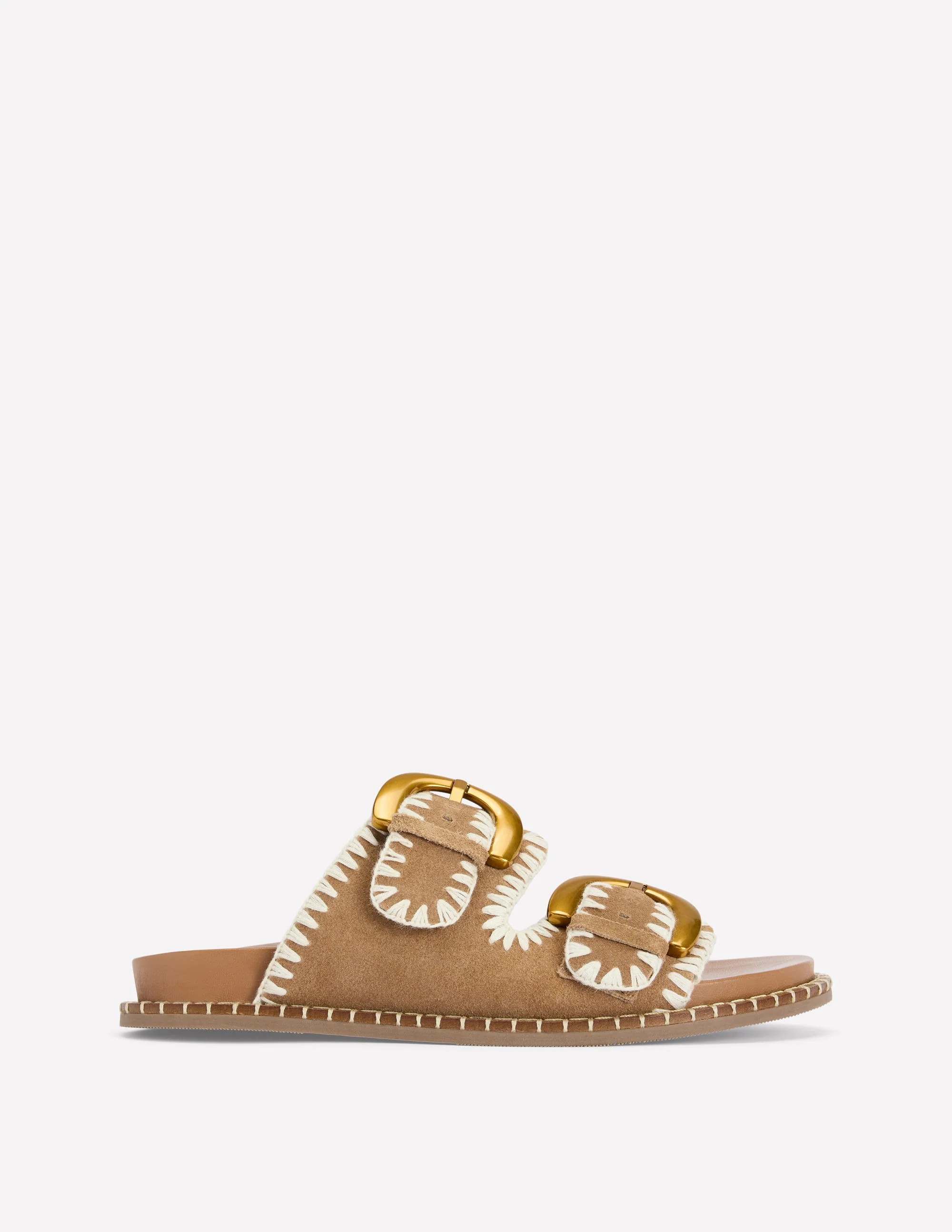 Alberta Footbed Sandals-Tan | Boden (US)