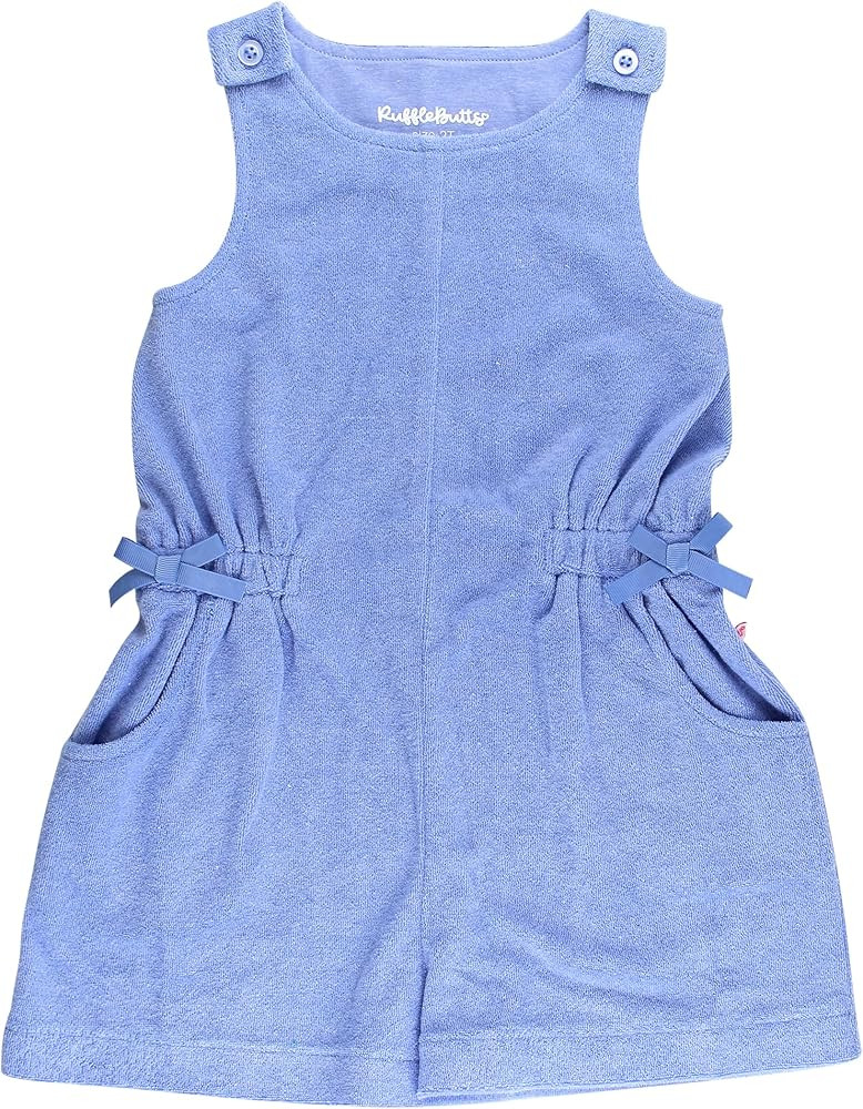 RuffleButts Girls Terry Cover-Up Romper | Amazon (US)