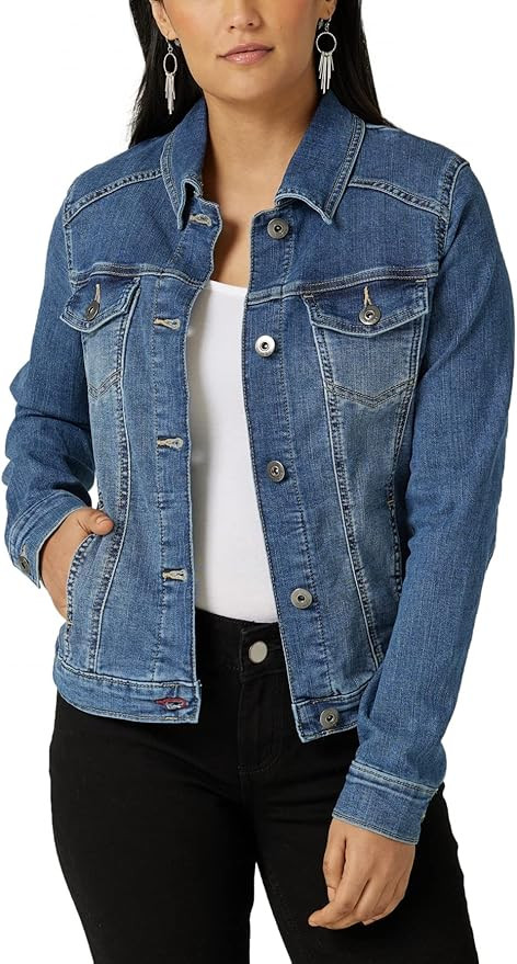 Wrangler Authentics Women's Stretch Denim Jacket | Amazon (US)