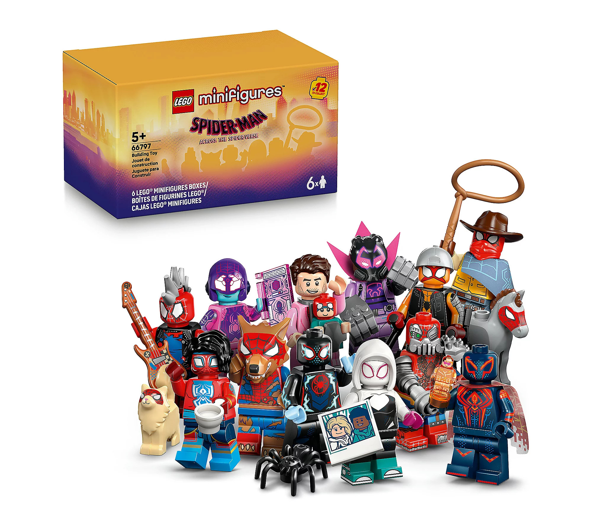 LEGO Minifigures Spider-Man: Across the Spider- Verse 6-Pack | QVC