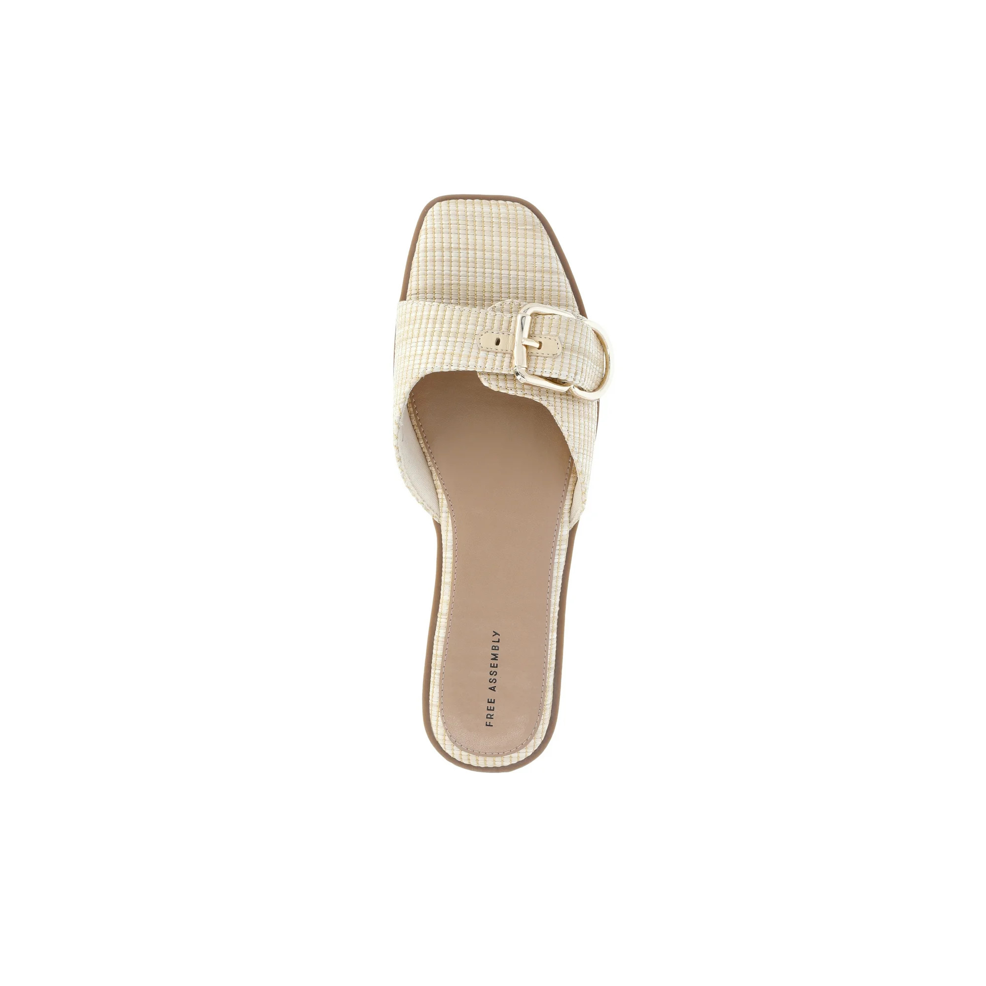 Free Assembly Women's Buckle Slide Sandals, Sizes 6-11 | Walmart (US)