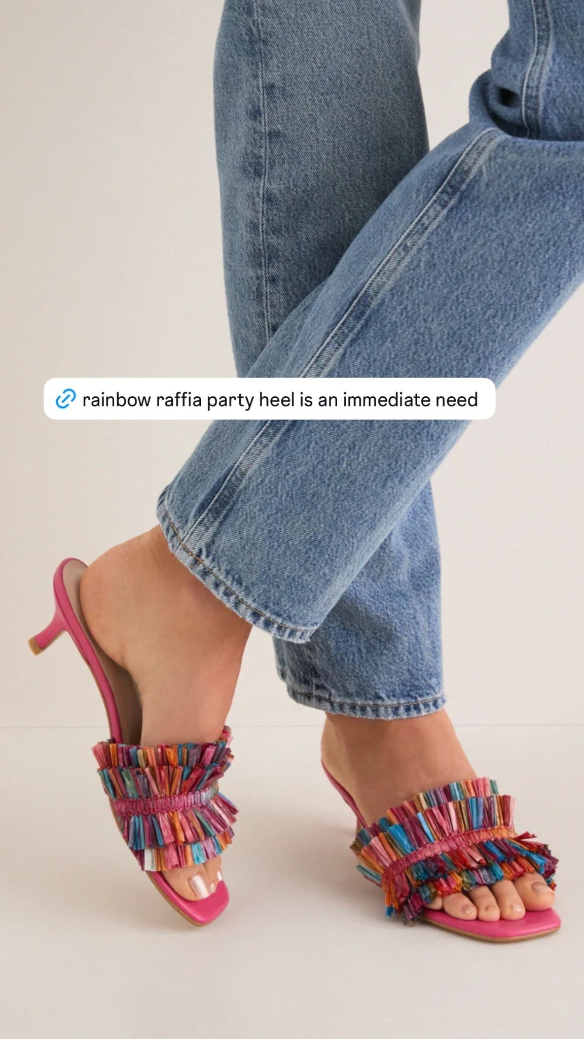 the most fun rainbow raffia kitten heels! love these for wearing with jeans, skirts, shorts & dresses 💫 these are an immediate need!

#LTKSeasonal