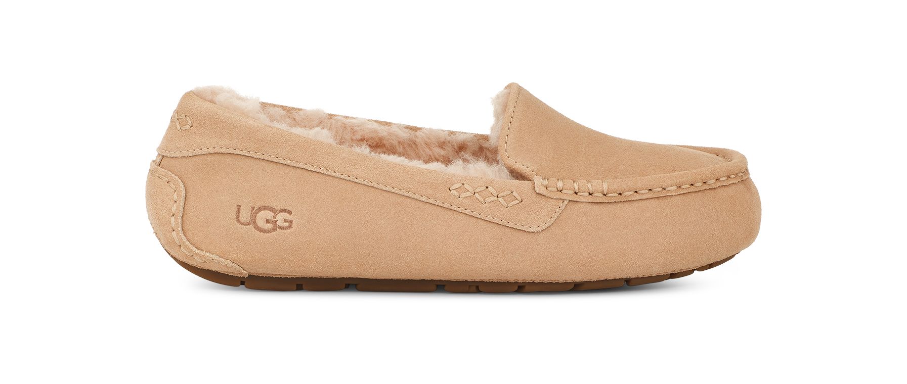 UGG Women's Ansley Sheepskin Suede Slipper in Driftwood, Size 7 | UGG (US)