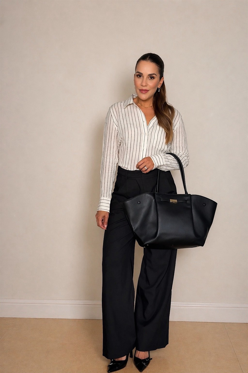 Easy formula. Timeless result.

You’ll wear this on repeat.
Links are up 👇

classic outfit women / black trousers outfit / workwear outfit women / business casual outfits / timeless outfit ideas / elevated basics outfit / capsule wardrobe outfit women / wide leg trousers outfit / polished everyday outfit / simple chic outfits women / office outfit ideas women / women over 40 style / effortless classy outfit

#LTKOver40 #LTKWorkwear #LTKootd