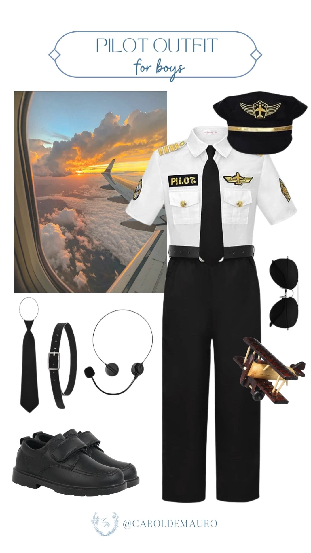 pilot outfit for boys, costume for kids, play pretend, little pilot, kids clothes, little dreamer, aviation costume, boys wardrobe, amazon kids

#LTKootd #LTKKids
