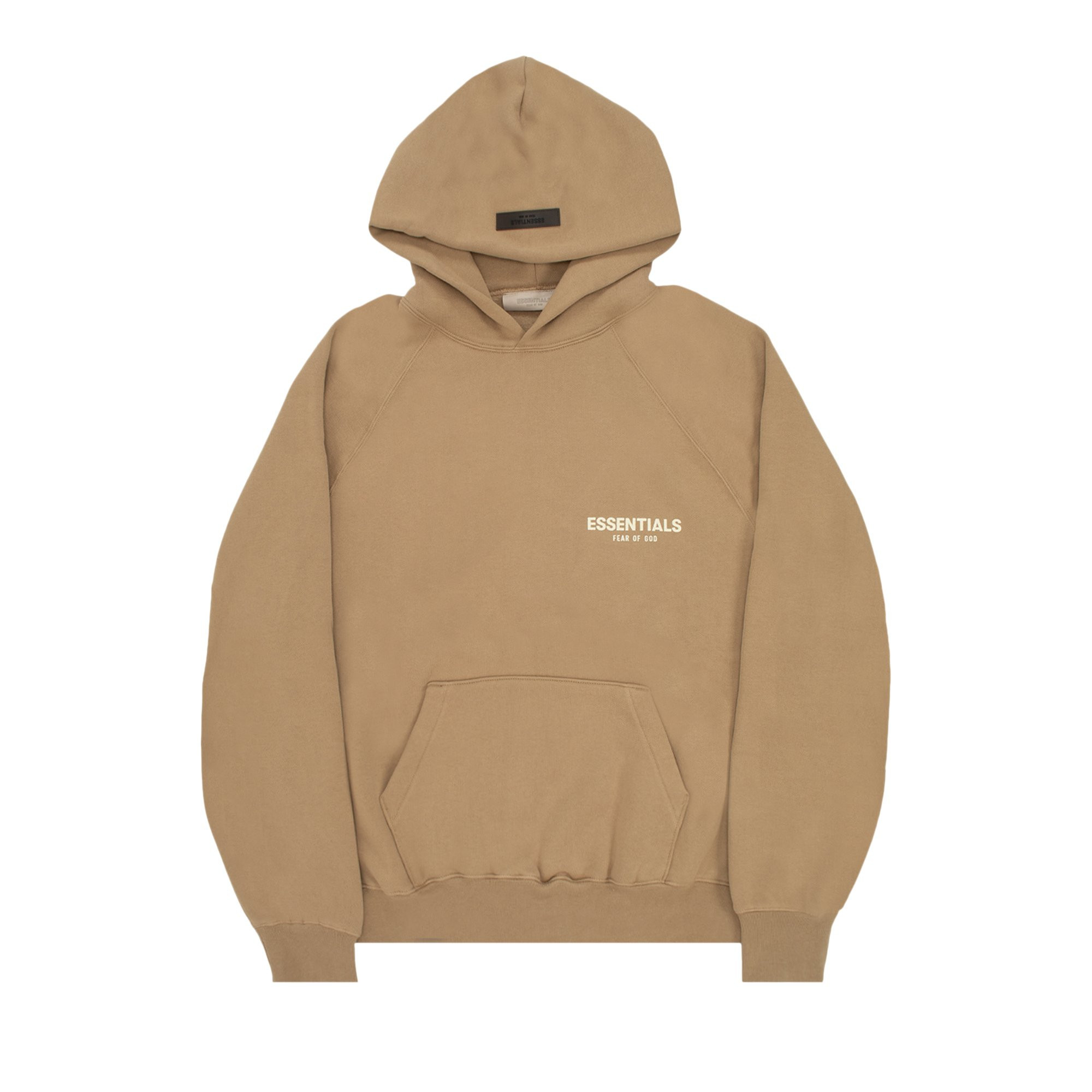 Fear of God Essentials Essentials Hoodie 'Oak' | Tan | Men's Size S | GOAT