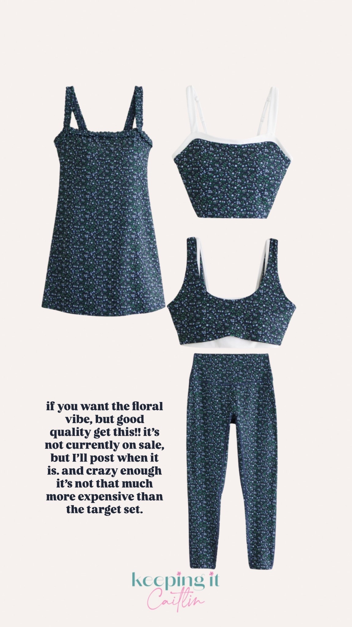 Abercrombie floral workout sets and dress I wear xl in everything 