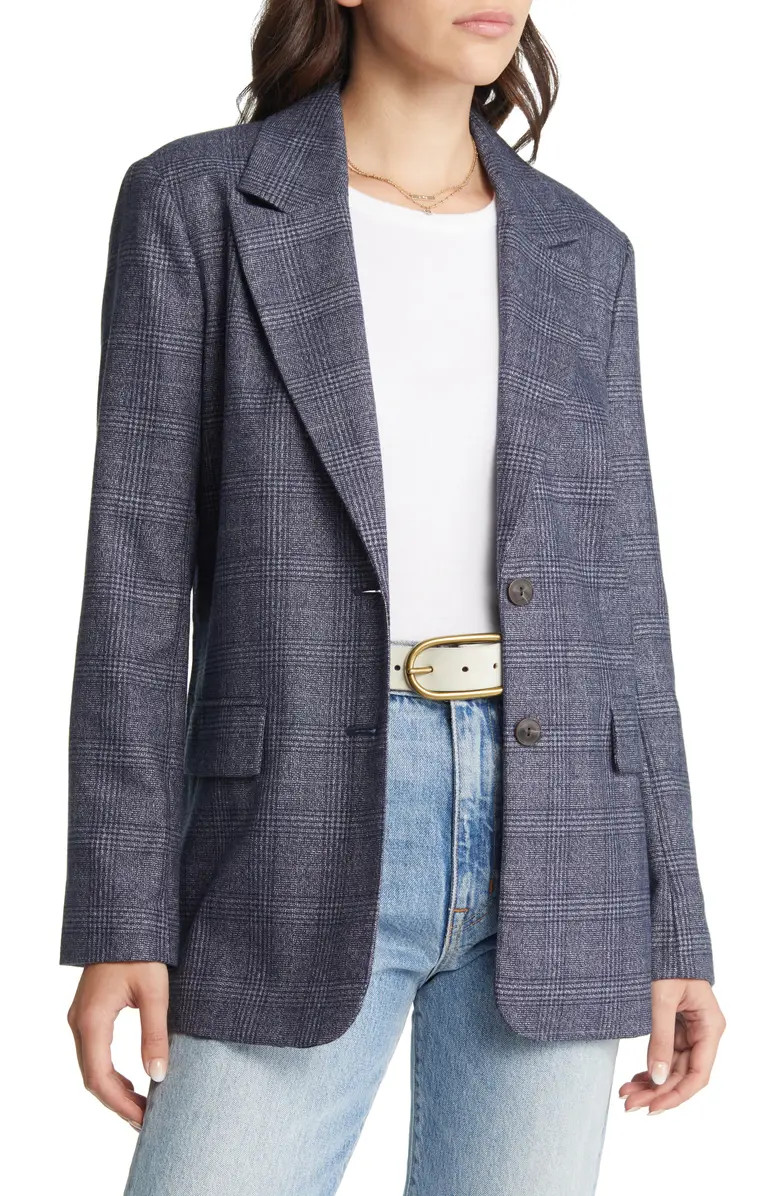 Treasure & Bond Plaid Two Button Blazer | Nordstrom | Nordstrom