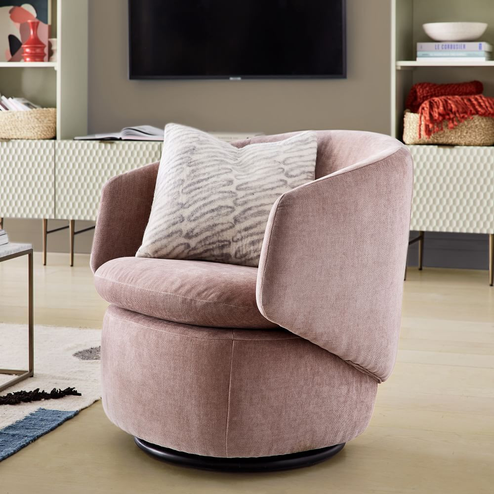 Crescent Swivel Chair | West Elm (US)