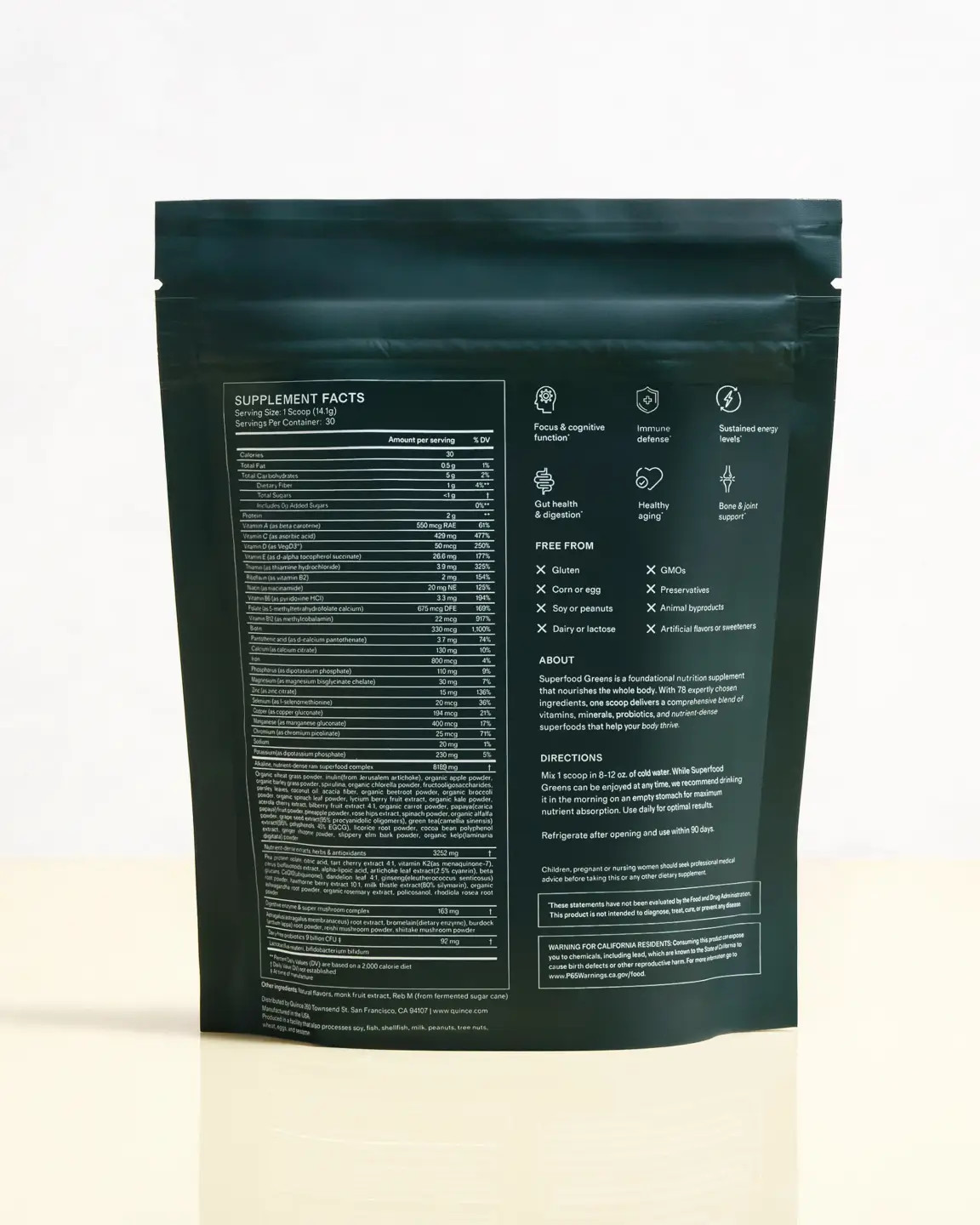 Daily Superfood Greens | Quince