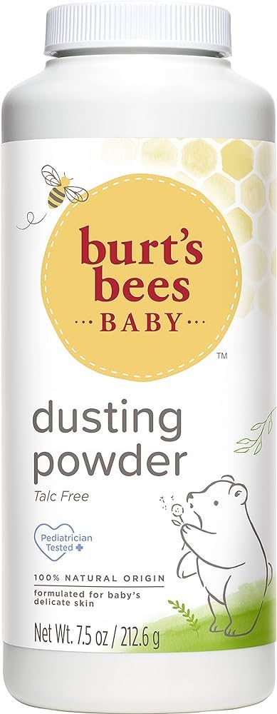Burt's Bees Baby 100% Natural Dusting Talc-Free Baby Powder, 7.5 Oz | Amazon (US)