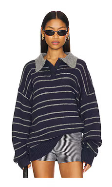 LIONESS Rising Sun Jersey in Navy from Revolve.com | Revolve Clothing (Global)