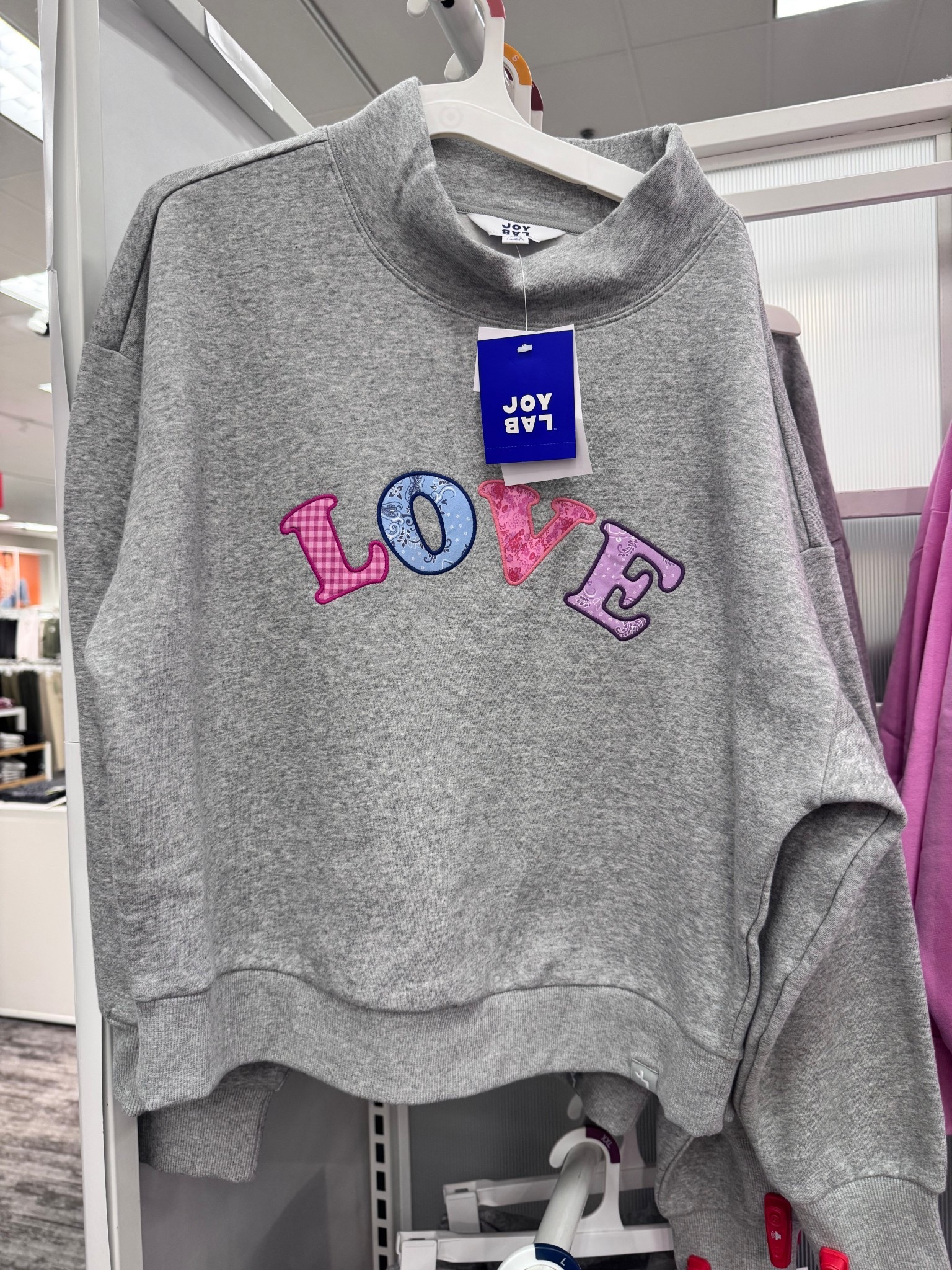 Valentine's Day Mock Neck Sweatshirt - JoyLab

#LTKFindsUnder50