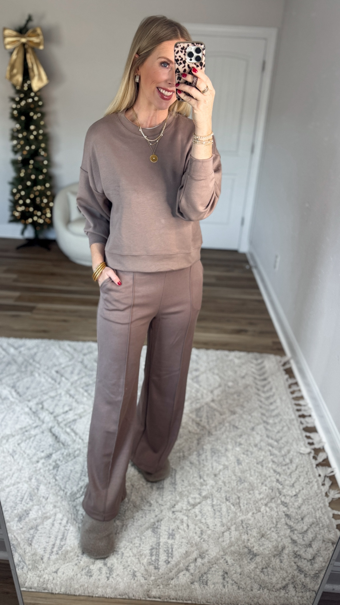 Weekend Walmart Wins SALE try-on
ScubaKnit pullover- small
ScubaKnit trouser sweats- small 

#LTKFindsUnder50 #LTKSaleAlert #LTKootd
