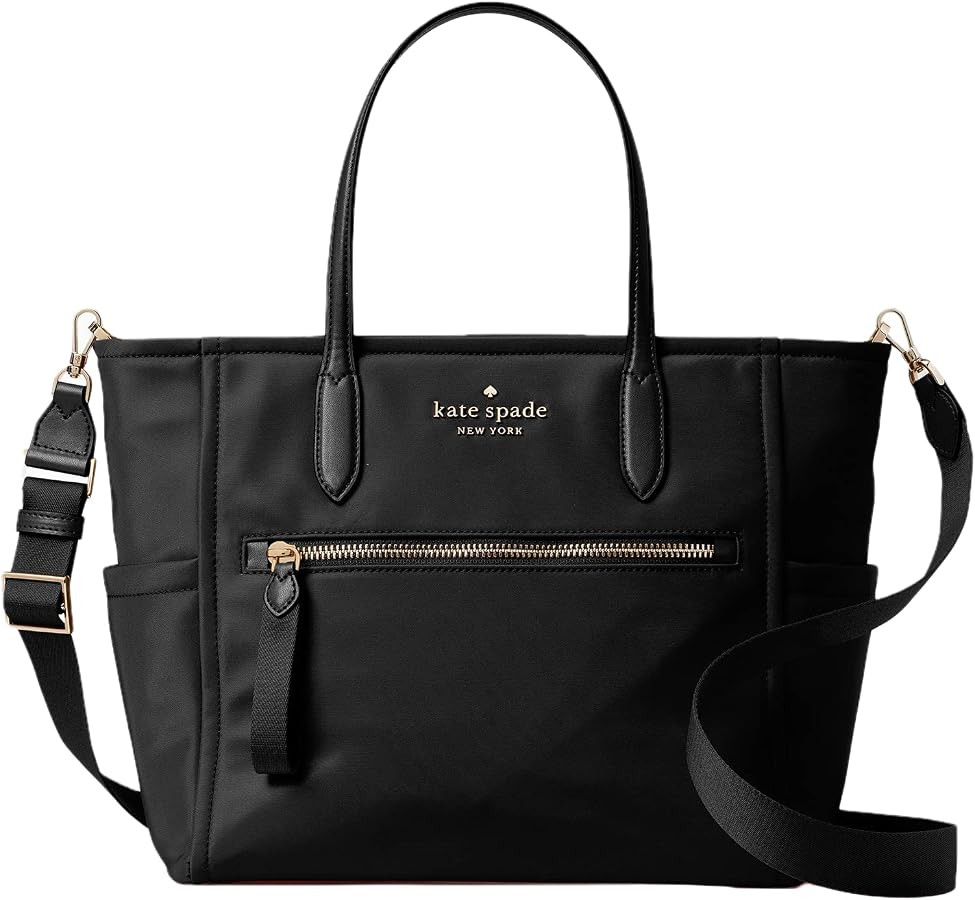 Kate Spade New York Chelsea Nylon Satchel (Black) | Amazon (US)