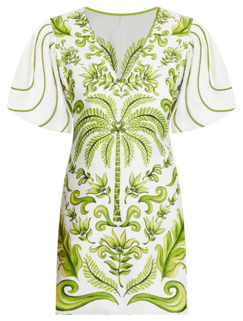 FARM Rio Milani Off White Linen Mini Dress   | Bloomingdale's EDITORIAL Vacation Women | Bloomingdale's (US)