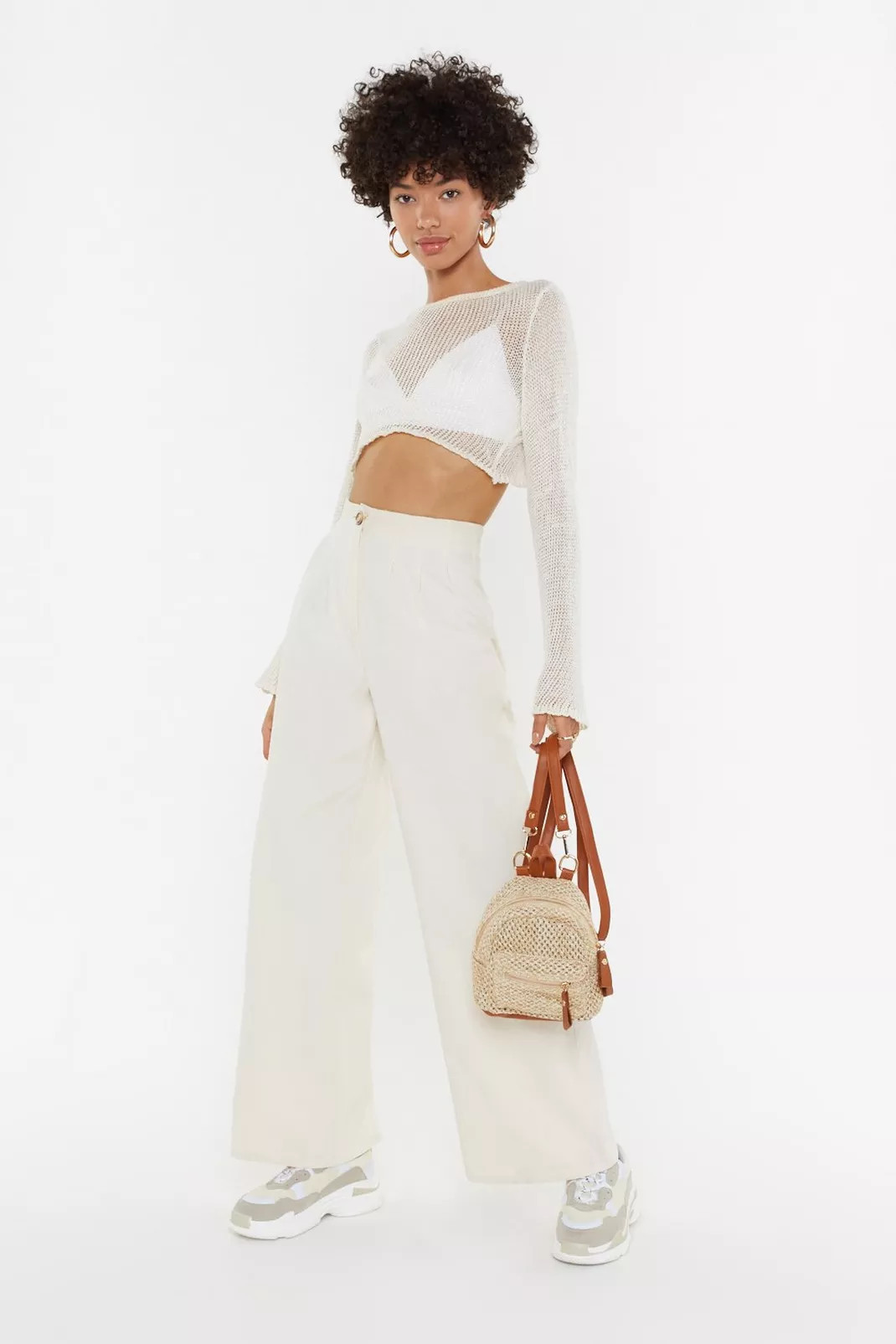 High Waisted Wide Leg Linen Pants | Nasty Gal (US)