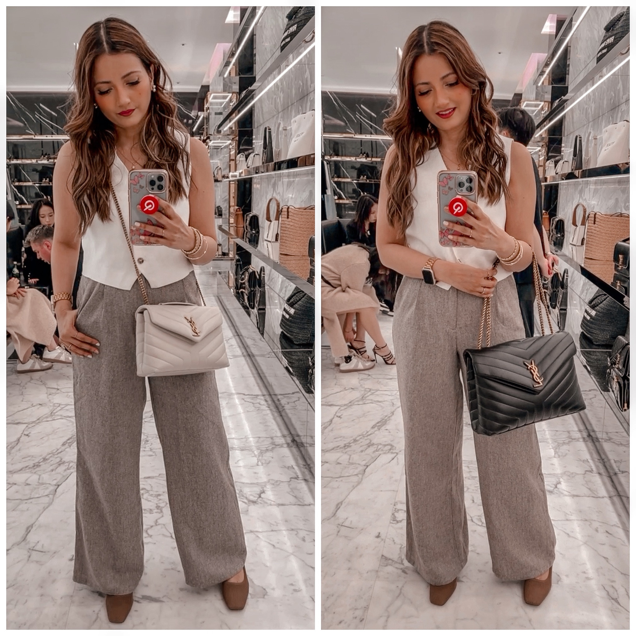 Comparing the YSL Saint Laurent Loulou Small and Medium Chain Bag in Calfskin Leather 

#LTKstyletip #LTKGiftGuide #LTKitbag