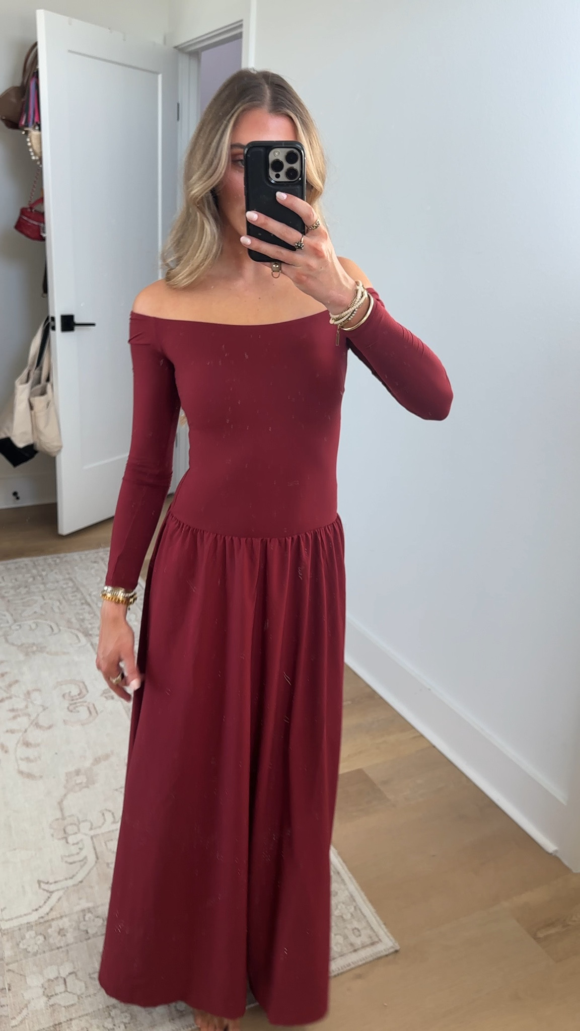 Amazon size XS INLYRIC Women's Off The Shoulder Long Sleeve Maxi Dresses Elegant Formal Wedding Guest Cocktail Long Dresses

#LTKValentine #LTKootd #LTKWedding