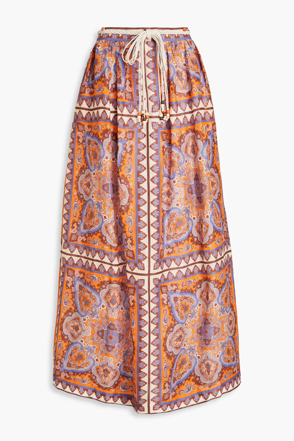 Paisley-print linen maxi skirt | The Outnet (US and CA)
