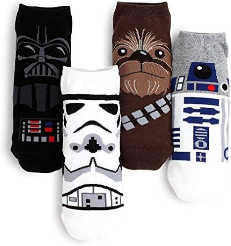 Star Wars Socks Collection, 4 Pairs, Low-Cut, One Size Fits All. | Amazon (US)