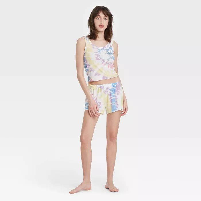 Women's Cropped Tank Top and Shorts Pajama Set - Grayson Threads | Target