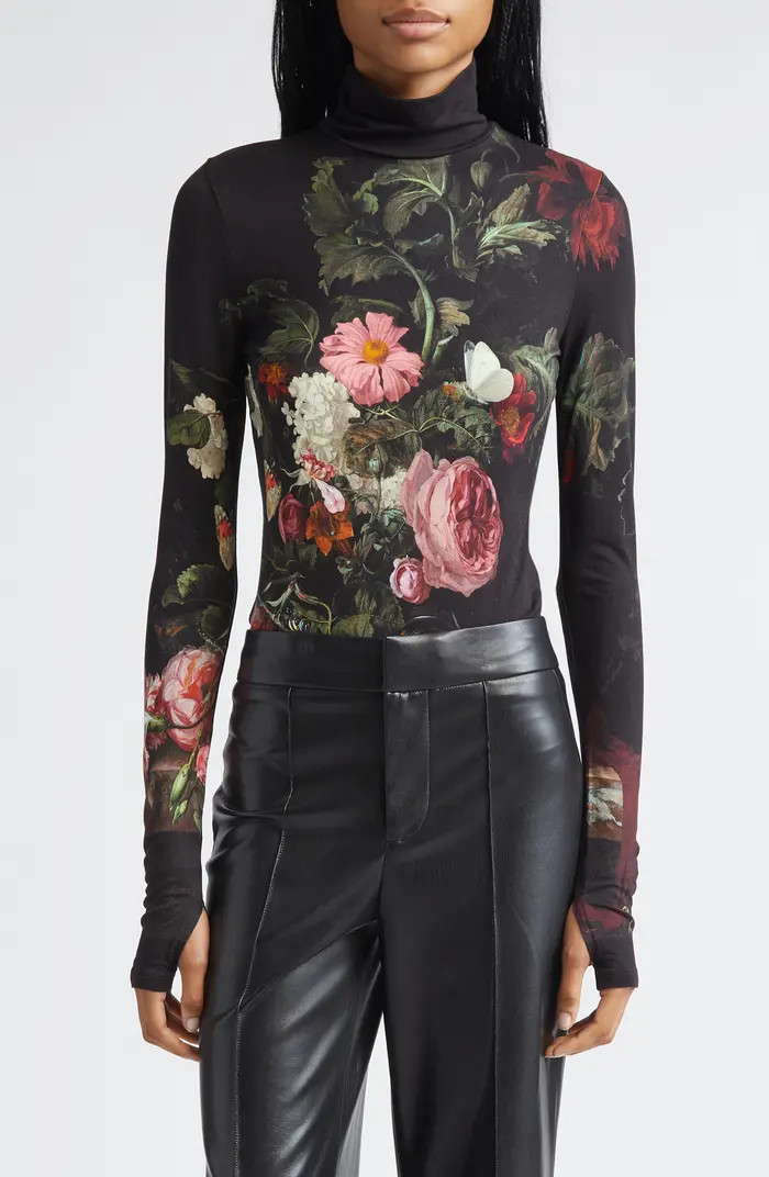 Delaina Print Turtleneck Top | Nordstrom