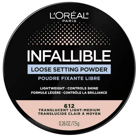 L Oreal Paris Infallible Tinted Loose Setting Powder Translucent Light Medium 0.26 oz | Walmart (US)