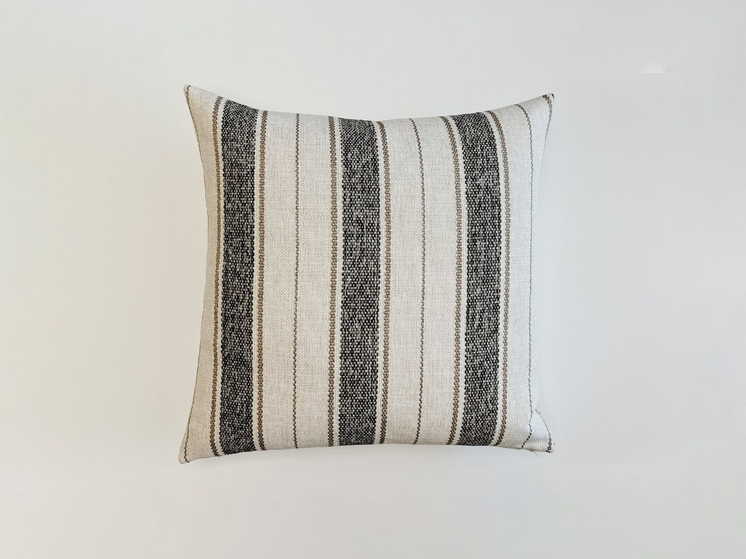 Moody pillow covers, striped pillow cover, linen pillow cover, striped pillow, striped pillow lin... | Etsy (US)
