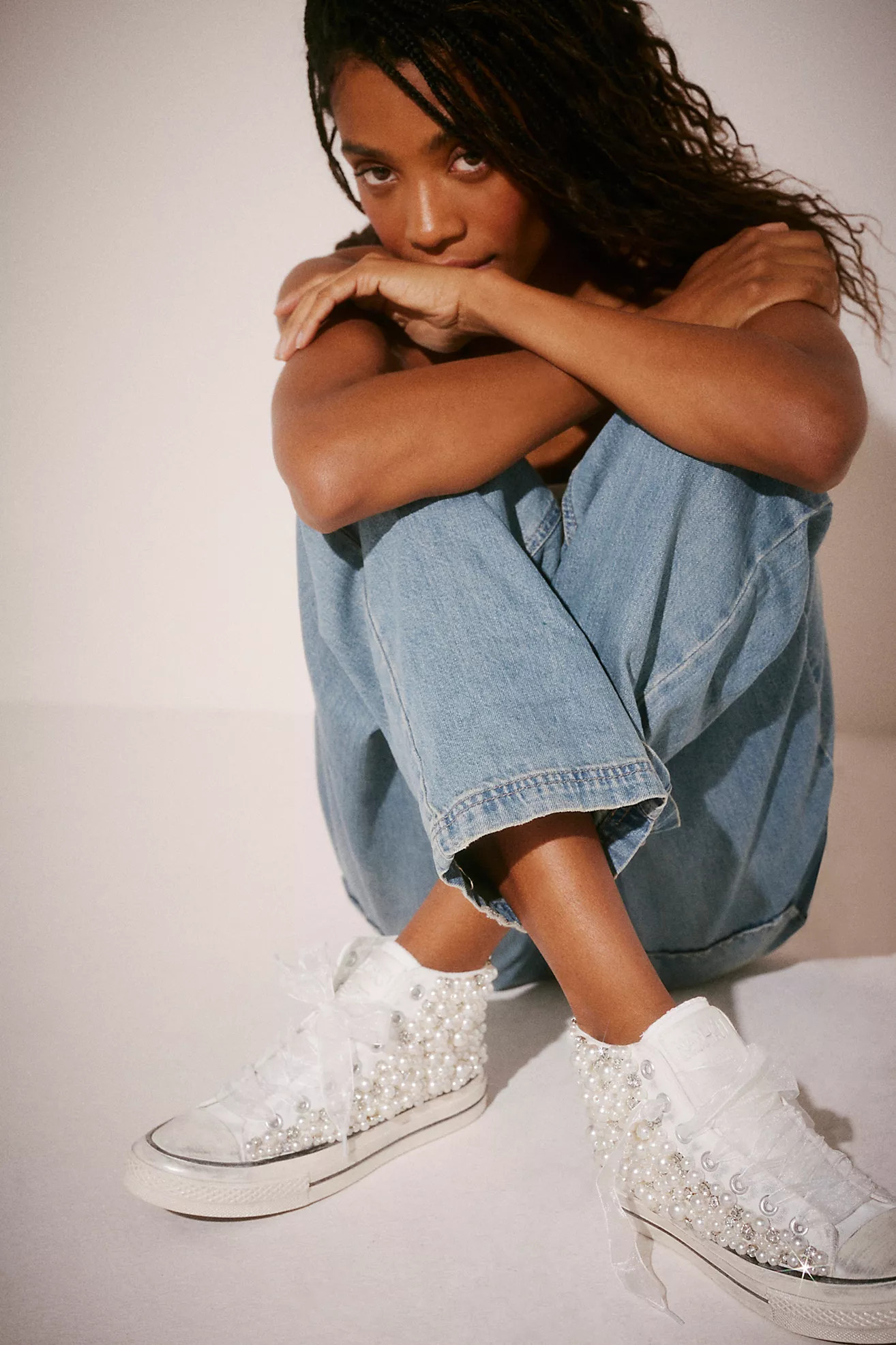 Pearl Crush Hi Top Sneakers | Free People (Global - UK&FR Excluded)