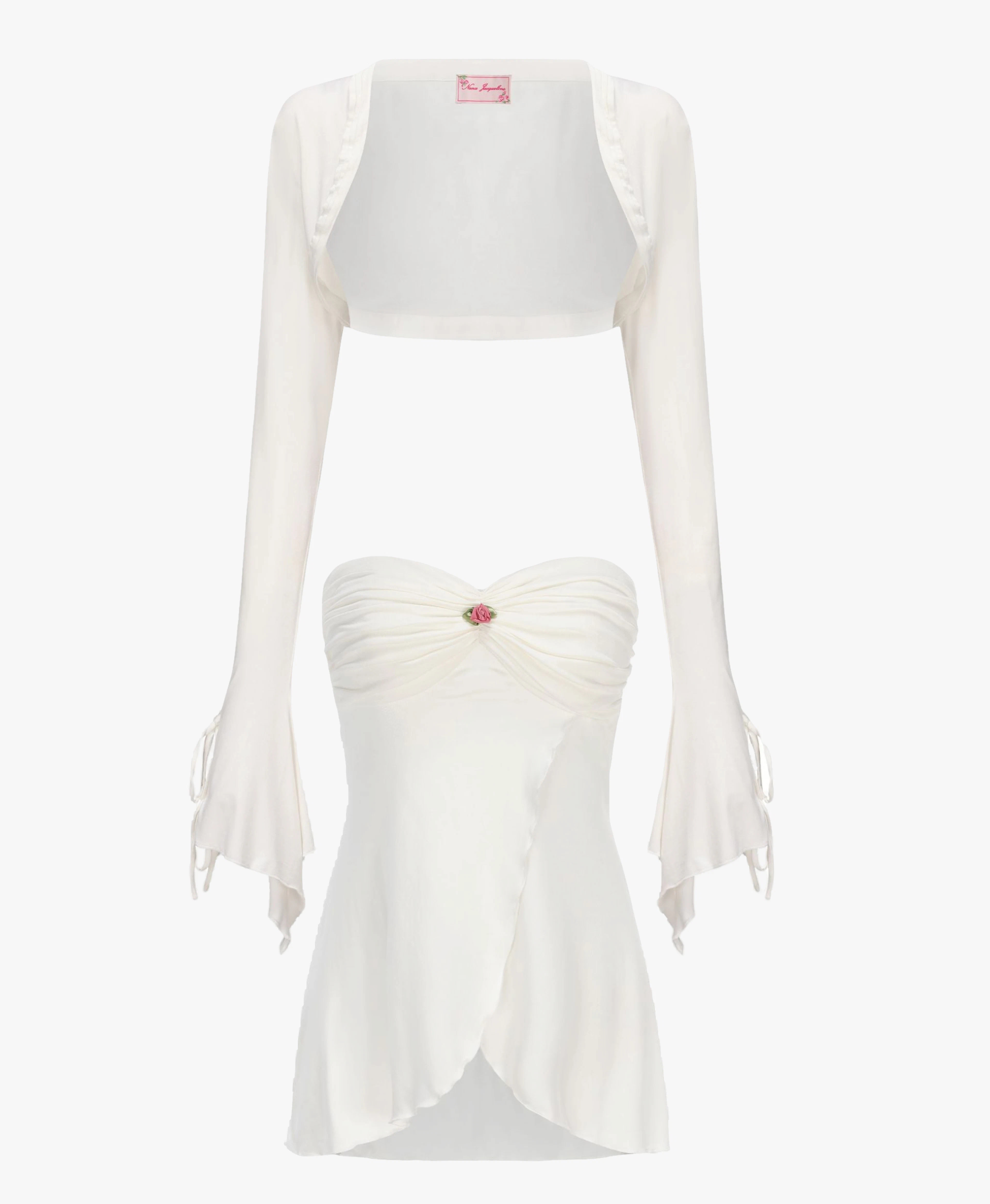 Shop Aubrey Top + Cardigan Set (White) from Nana Jacqueline at Seezona | Seezona | Seezona