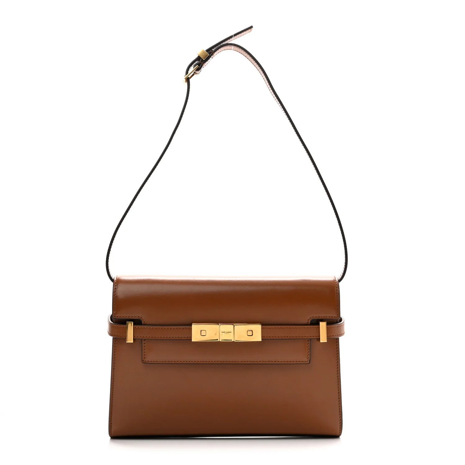 Smooth Calfskin Small Manhattan Shoulder Bag Brick | FASHIONPHILE (US)