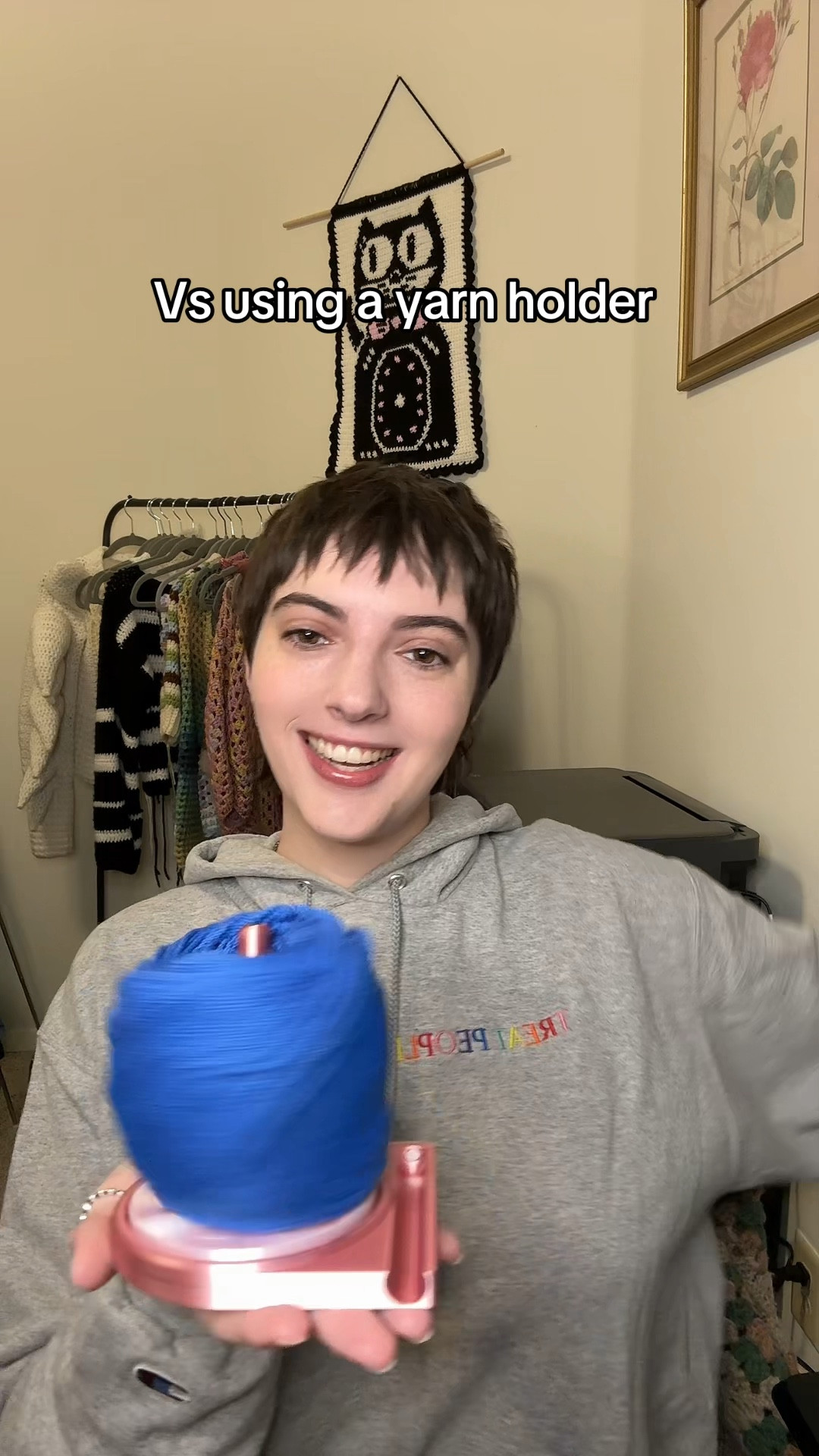 Thank you Spring Fantasy for the portable yarn holder! 