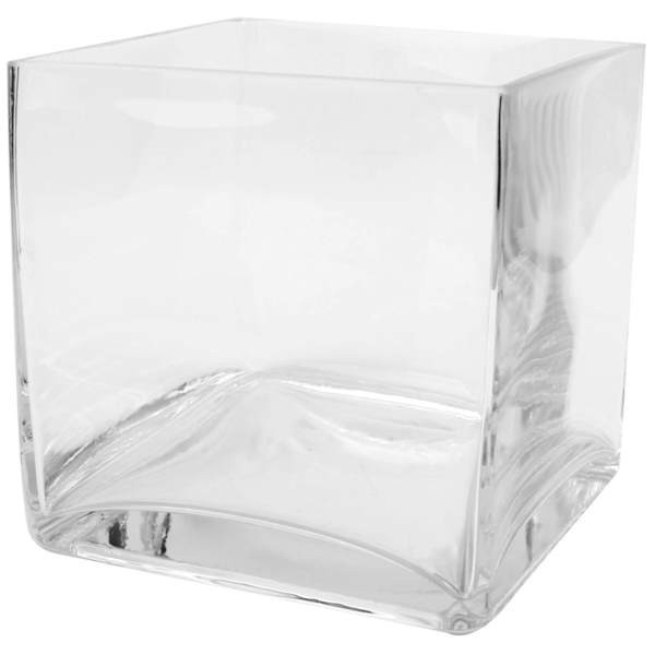 Add Versatility To Your Home With This Clear Glass Cube Vase. Perfect For Floral Displays Or As A Simple, Modern Decor Accent. | At Home
