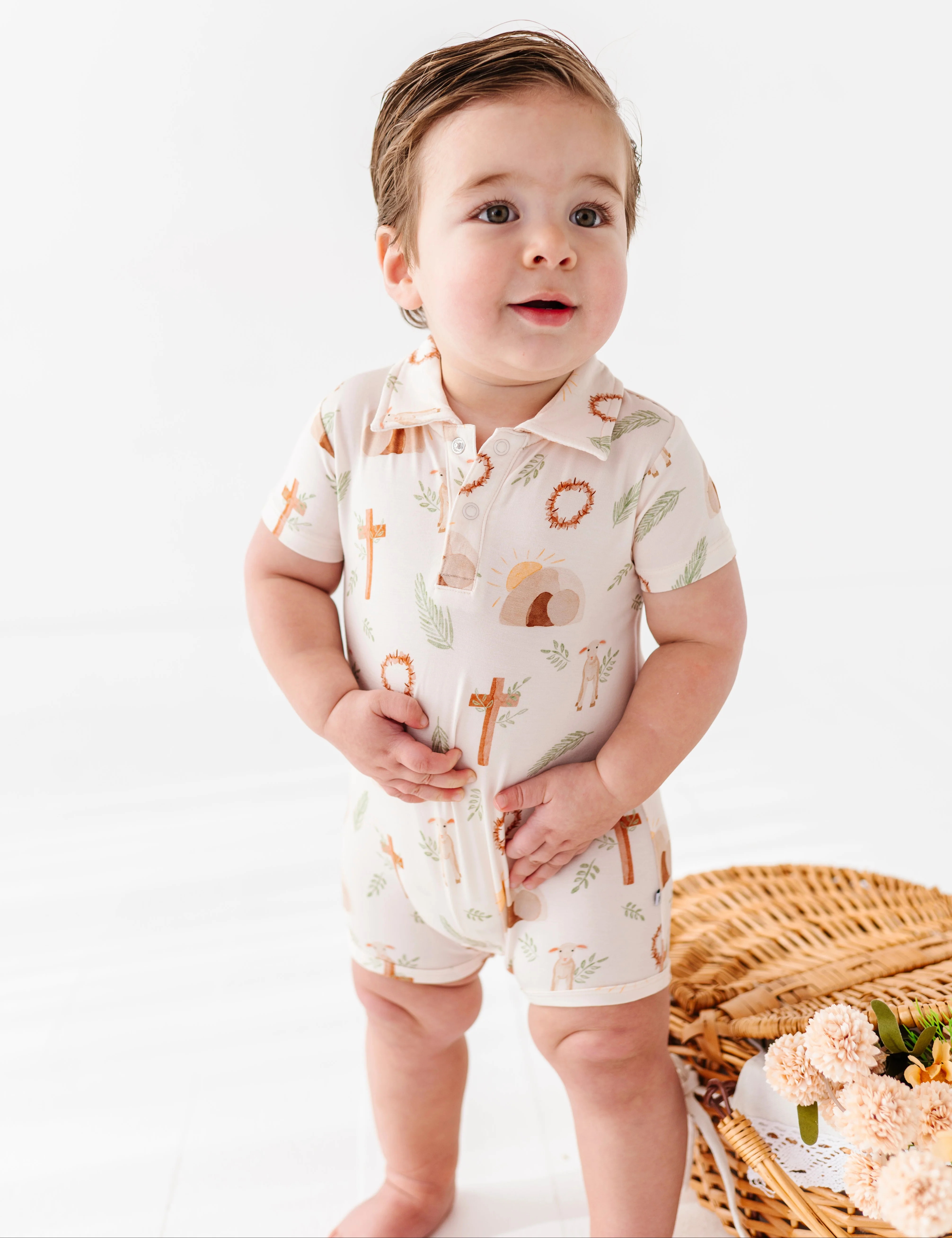 Risen Polo Shortie Romper | Birdie Bean