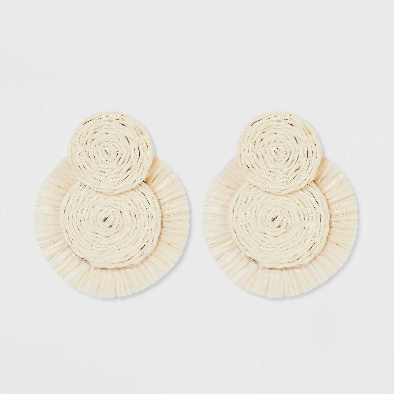 SUGARFIX by BaubleBar Raffia Statement Earrings | Target
