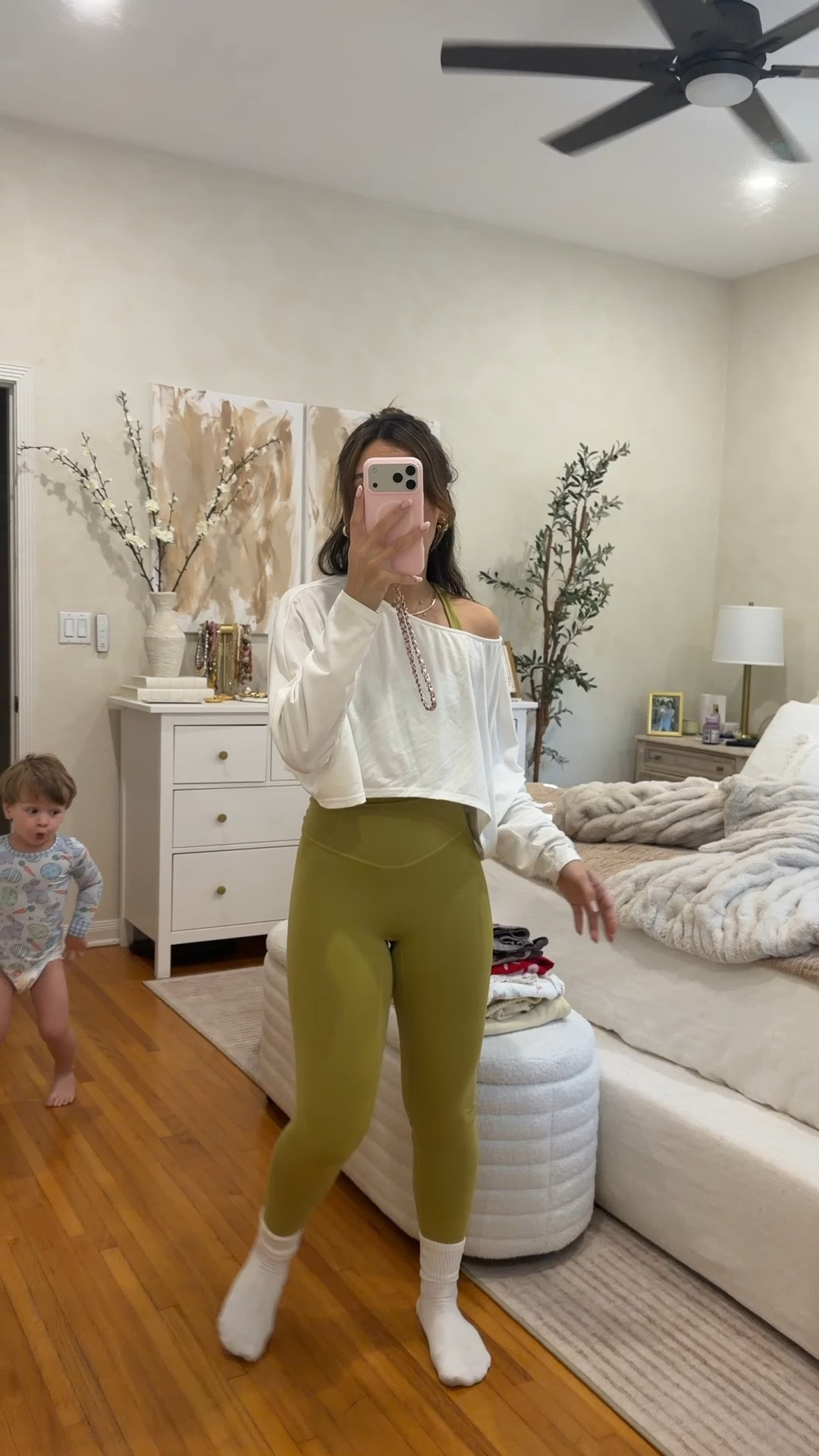 Wearing a small