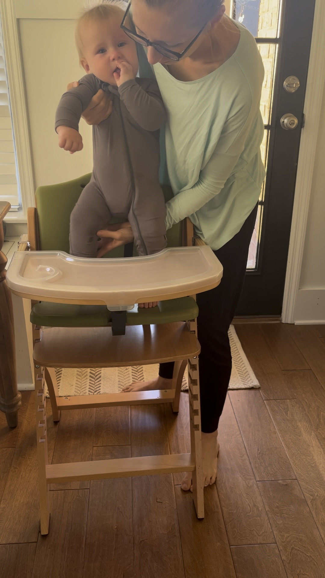 THINGS TO LOOK FOR WHEN CHOOSING A HIGHCHAIR: 

Adjustable footrest: this is an absolute MUST-have. A footrest that can be adjusted as the baby grows to ensure they have proper core support for a safe feeding environment is one of my “non-negotiables.”

90-90-90 Degree Positioning: as I mentioned earlier, making sure the baby is properly seated for this “optimal” positioning can help make self-feeding easier and provide your baby with the support they need to learn how to chew, swallow, and eat safely. 

Easy-to-Clean: Another must-have for busy parents is a highchair that is easy to wipe down. I prefer to avoid cloth highchairs or highchairs with many different removable pieces or hard-to-reach areas that can make cleaning time-consuming. Finding a highchair that you can spray and wipe down after each meal is super convenient and definitely a high priority.

Non-Reclining: There is no scenario when introducing solids that we recommend your child to be leaned back in a reclining position. We know that a safe feeding position is sitting upright which allows the baby to lean forward and easily spit out food with the use of gravity if needed. Please avoid any highchair with a reclining position and if your highchair does have a reclining position, please avoid using it during mealtimes. 

#LTKKids #LTKFamily #LTKBump