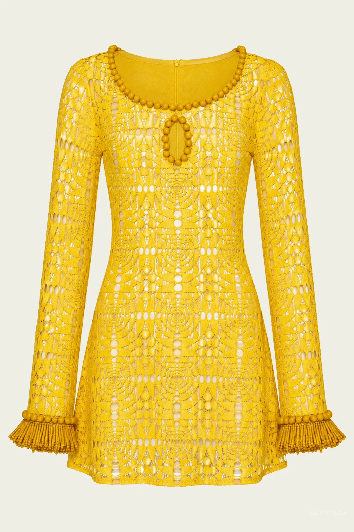Soleya Mini Dress in Soler - Yellow XS | Shop Olivia
