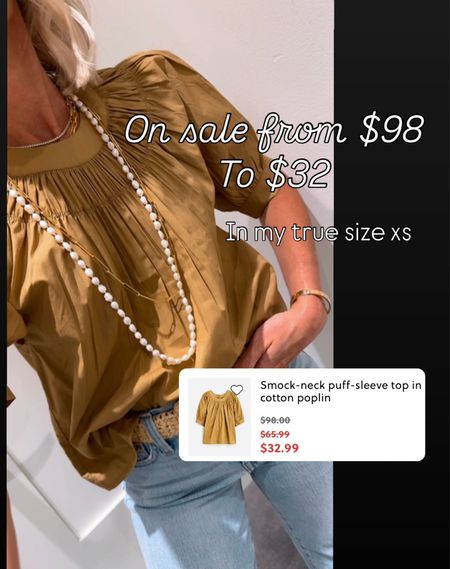 The cutest top on sale now
Will even be a great one into Fall because of the color!  Wear now with white denim or light wash jeans
Wearing my true size xs

#LTKFindsUnder50 #LTKOver40 #LTKSaleAlert
