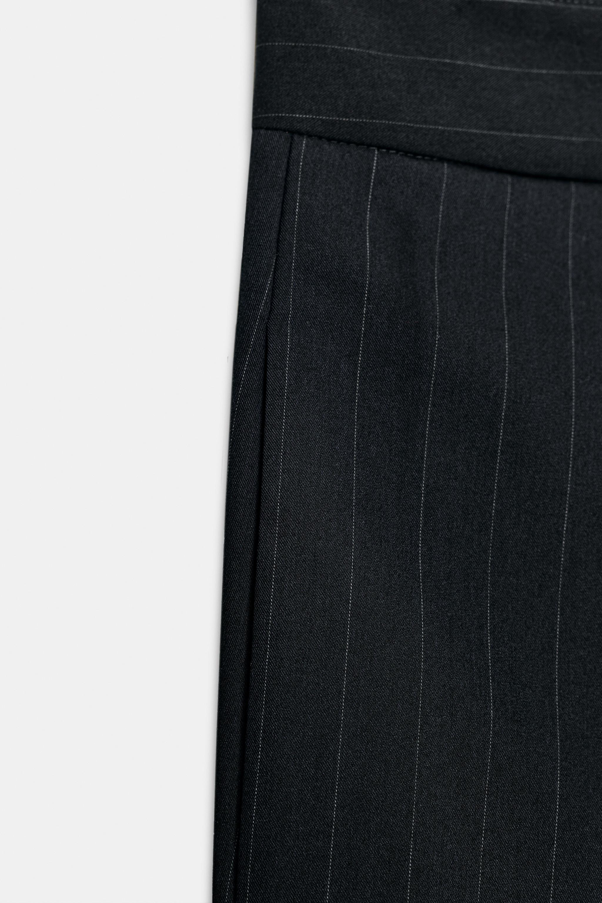 ZW COLLECTION PINSTRIPE PLEATED PANTS | Zara US