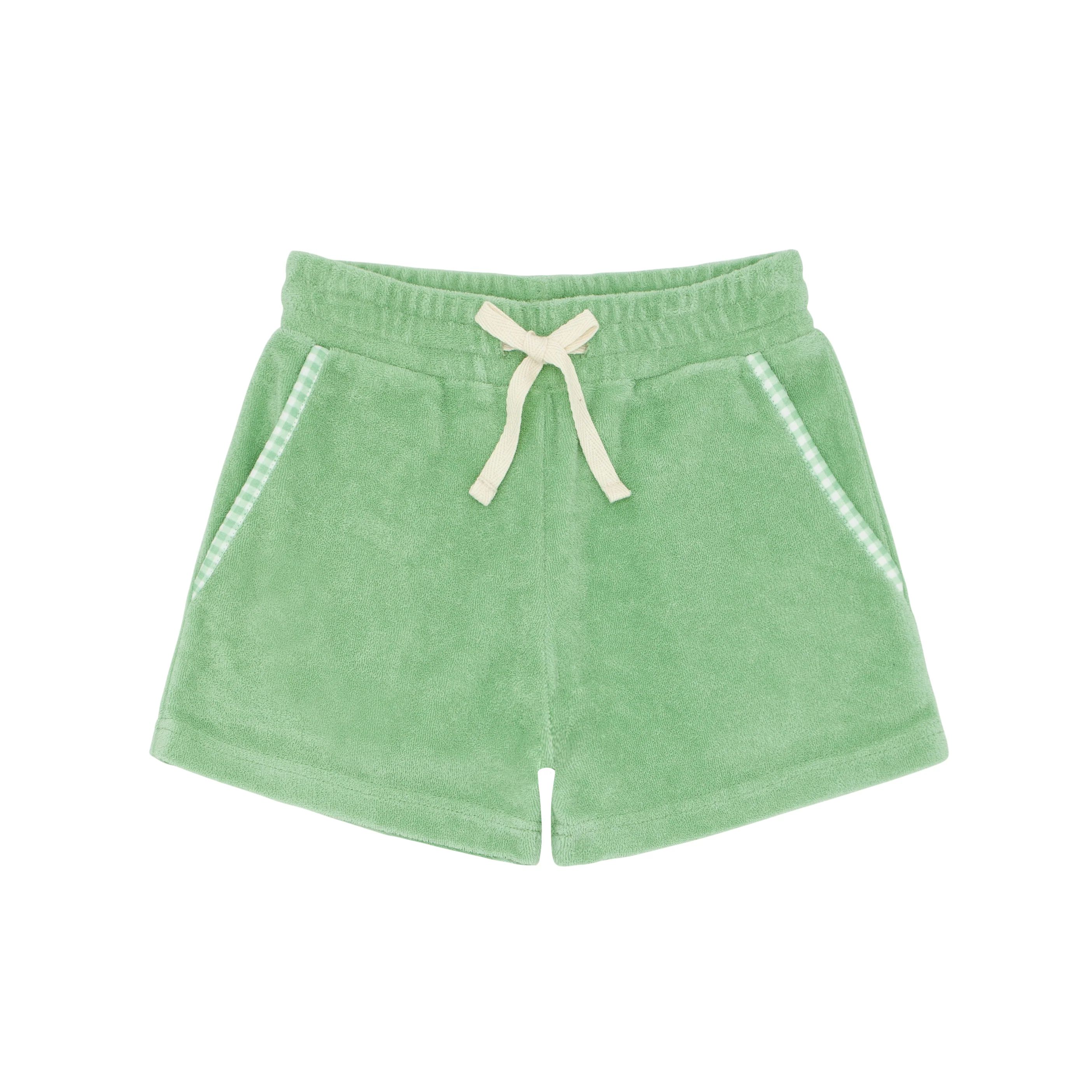 boys palm green french terry short | minnow