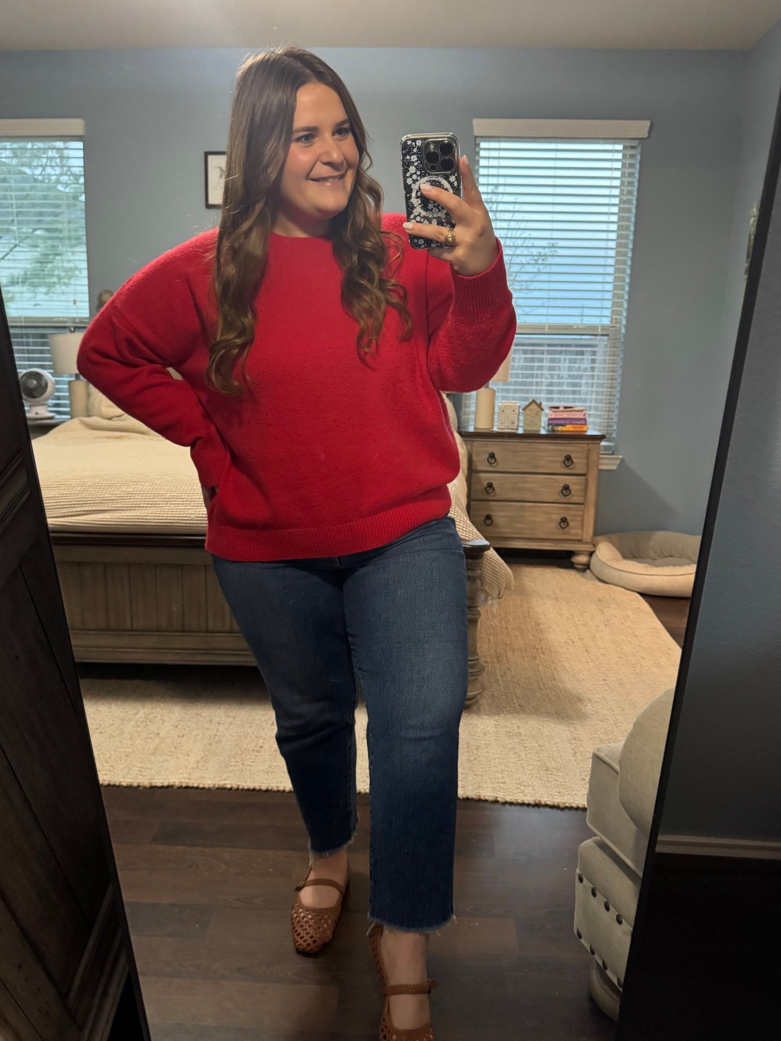 Perfect February/Valentine’s Day outfit! Wearing an xxl in this red old navy sweater. A size 16 in these old navy jeans. And Amazon Mary Jane’s to finish the look. 

#LTKPlusSize #LTKootd #LTKMidsize