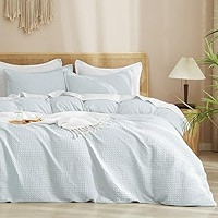 PHF Waffle Weave Duvet Cover Set Queen Size, 3 Piece Ultra Soft Breathable Durable Comforter Cove... | Amazon (US)
